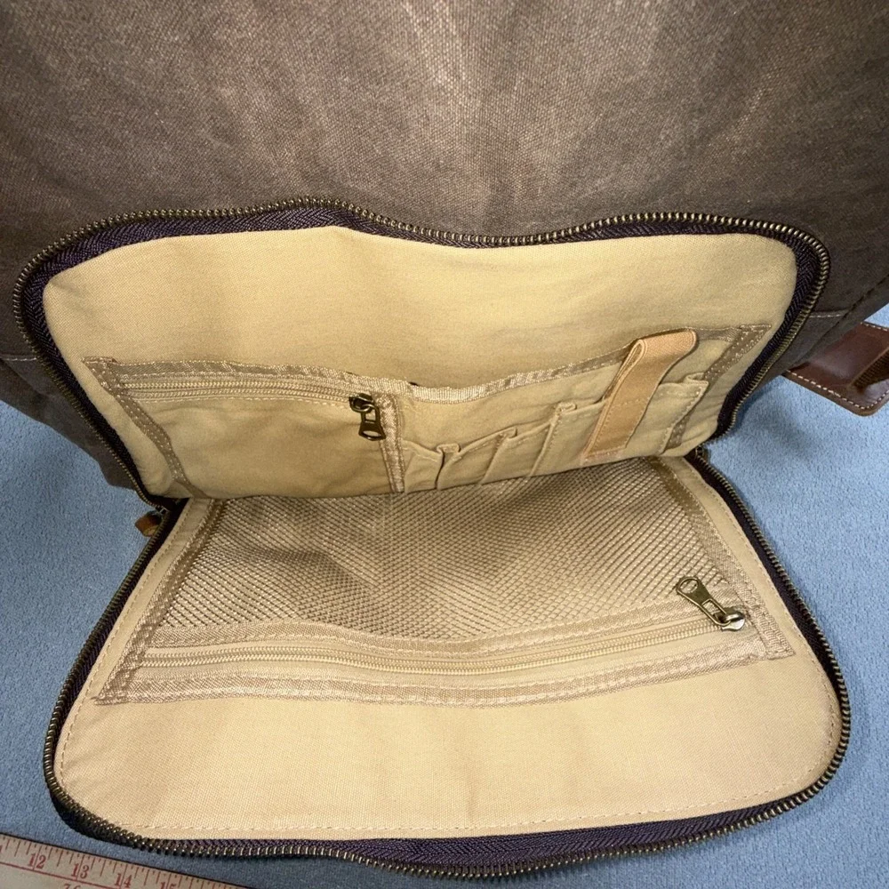 Laptop Messenger bag for Mens 15.6 Inch, Waterproof Vintage Genuine Leather M...